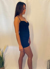 Load image into Gallery viewer, Megan Black Corset Mini Dress
